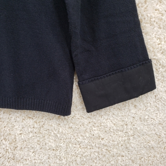 Soft Surroundings women US Small black hoodie sweater top wool blend Ellison - Picture 8 of 12